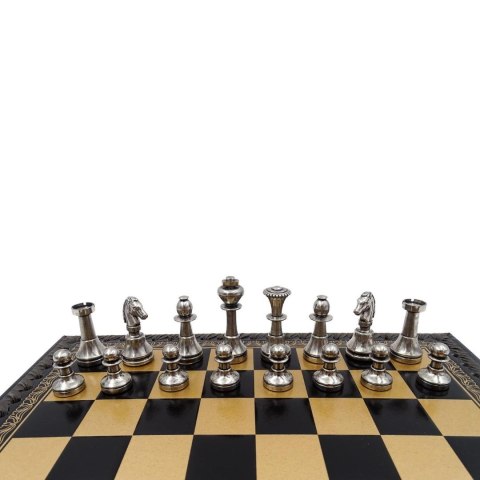 Ekskluzywne mosiężne szachy Italfama 28x28 cm - N001