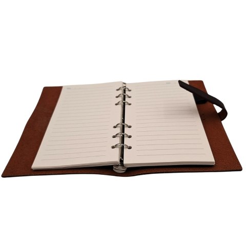 Elegancki Notes Skórzany A6 Retro Vintage z Zamknięciem - Pamiętnik - EE3