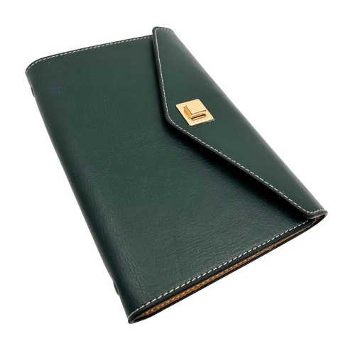 Elegancki Zestaw Upominkowy - Notes Skórzany z Długopisem w Pudełku Prezentowym - Premium - EE8