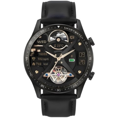 Smartwatch Gravity Czarny 2 Paski GT10-2