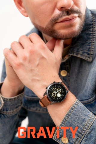 Smartwatch Gravity Czarny 2 Paski GT10-4