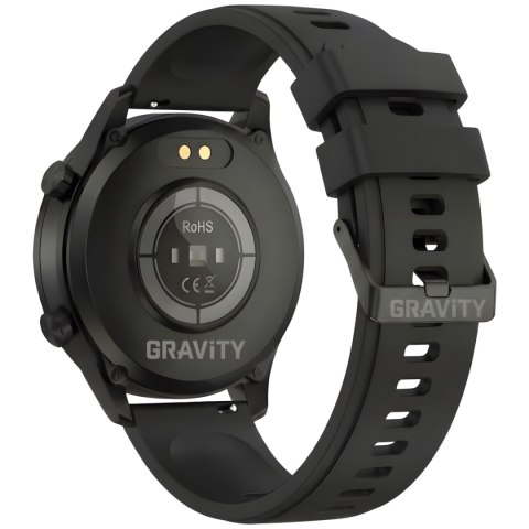 Smartwatch Gravity Czarny 2 Paski GT10-4