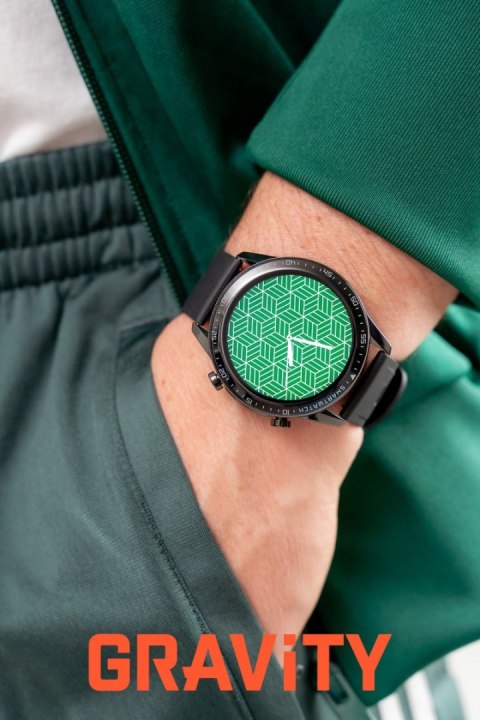 Smartwatch Gravity Czarny Bransoleta i Pasek GT10-1