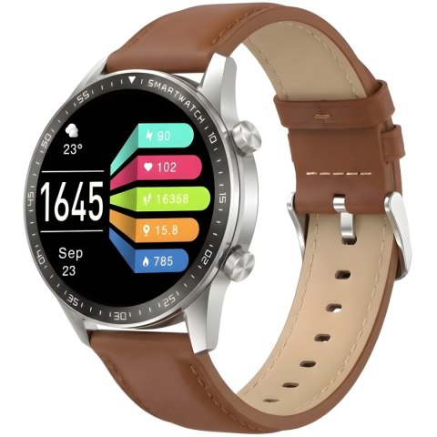 Smartwatch Gravity Srebrny 2 Paski GT10-8