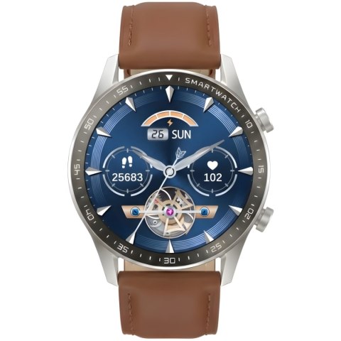 Smartwatch Gravity Srebrny 2 Paski GT10-8