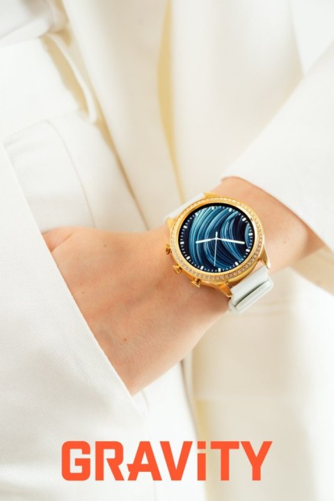 Smartwatch Gravity Złoty Pasek i Bransoleta GT5-2