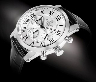 Zegarek Męski Giewont Chronograph Sapphire Srebrny GW6260-A1