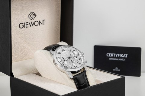 Zegarek Męski Giewont Chronograph Sapphire Srebrny GW6260-A1
