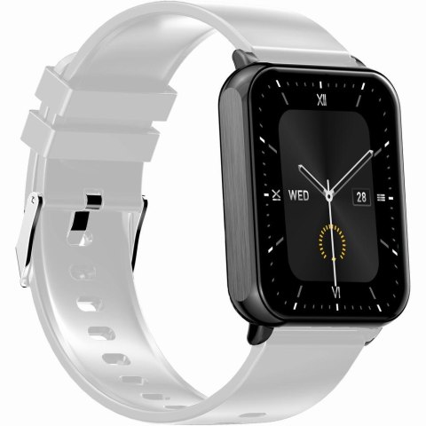 Smartwatch Gravity Biało Czarny 2 Paski GT17-8