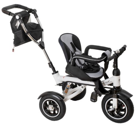 Rowerek trójkołowy Trike Fix V3 rower spacerówka 3w1 obracany 360 wolne koło czarny